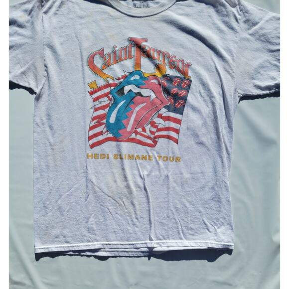 Rolling Stones Hedi Slimane Tour 2012 T-Shirt Size XL - Picture 1 of 5